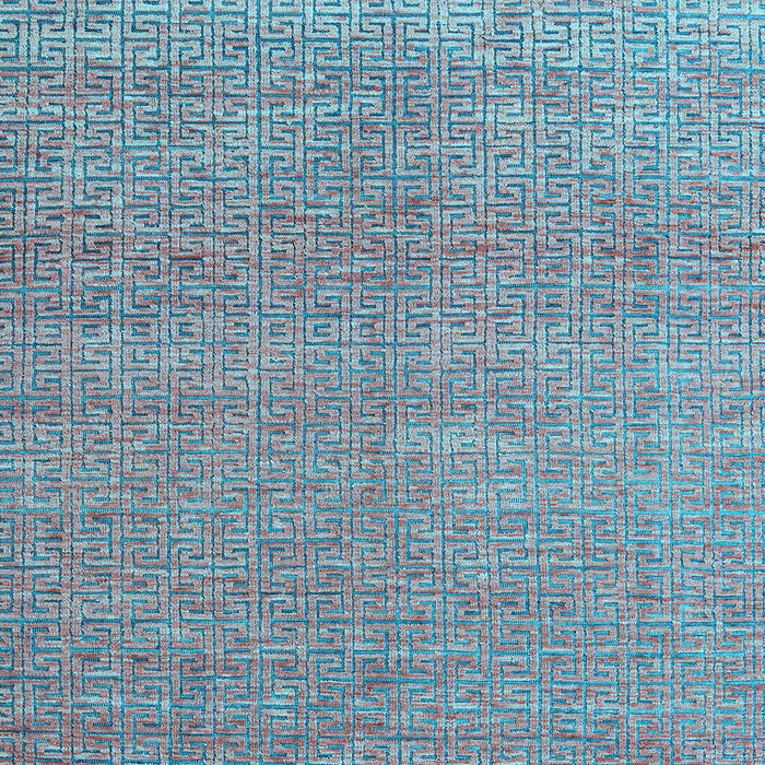 Abstract Light Blue Modern Rug, abs4782lblu