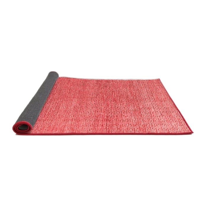 Abstract Red Modern Area Rugs