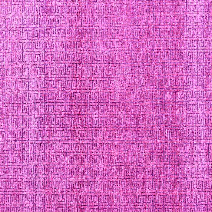 Square Machine Washable Abstract Pink Modern Rug, wshabs4782pnk