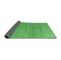 Sideview of Abstract Emerald Green Modern Rug, abs4782emgrn