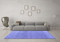 Machine Washable Abstract Blue Modern Rug, wshabs4782blu