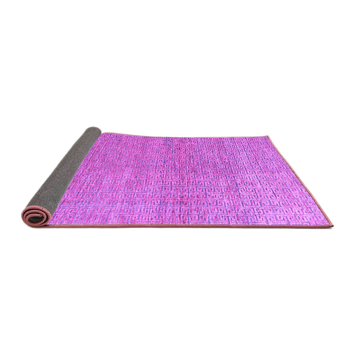 Sideview of Abstract Purple Modern Rug, abs4782pur