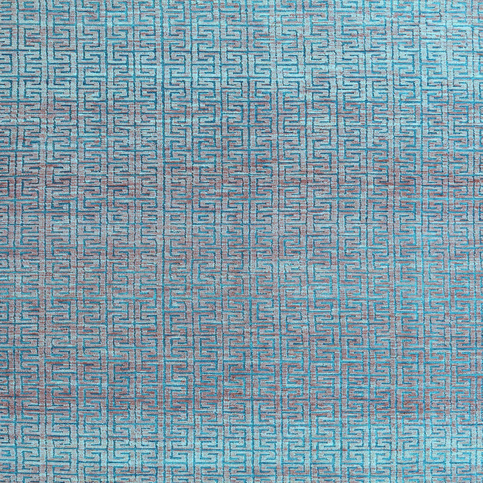 Square Machine Washable Abstract Light Blue Modern Rug, wshabs4782lblu