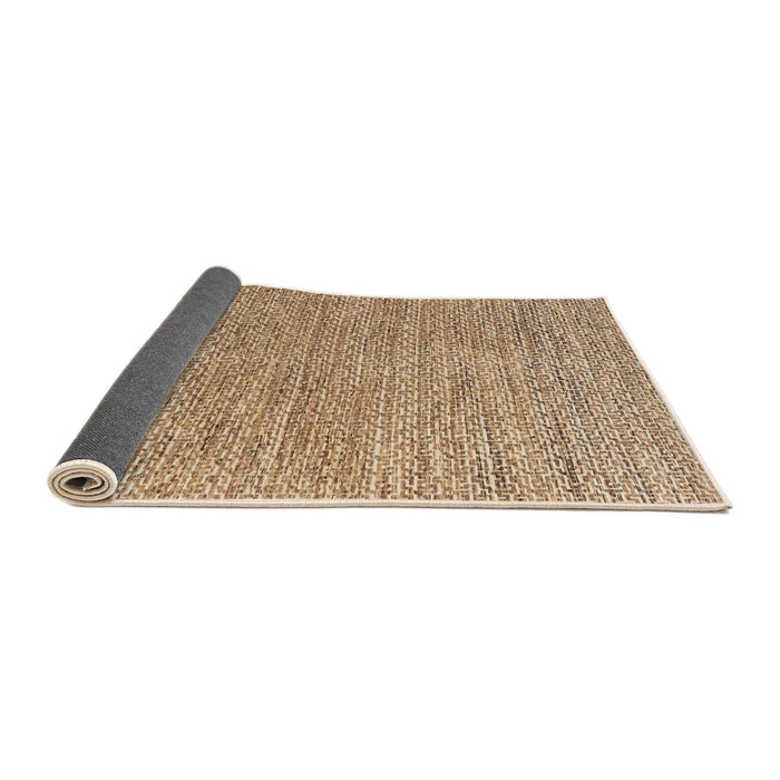 Sideview of Abstract Light Brown Modern Rug, abs4783
