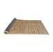 Sideview of Abstract Light Brown Modern Rug, abs4783