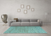 Machine Washable Abstract Light Blue Modern Rug, wshabs4783lblu