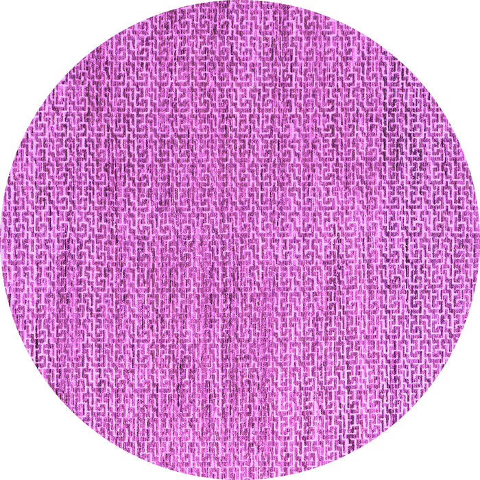 Round Abstract Purple Modern Rug, abs4783pur