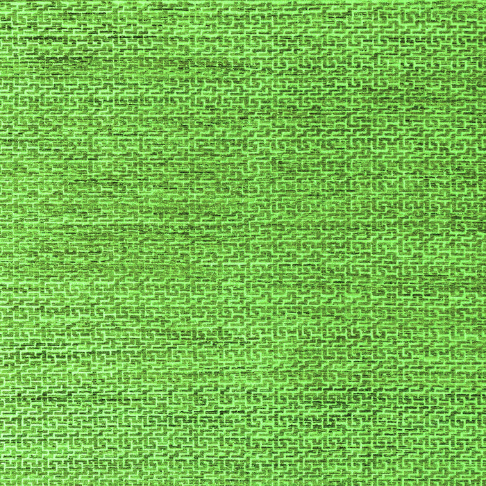 Square Abstract Green Modern Rug, abs4783grn