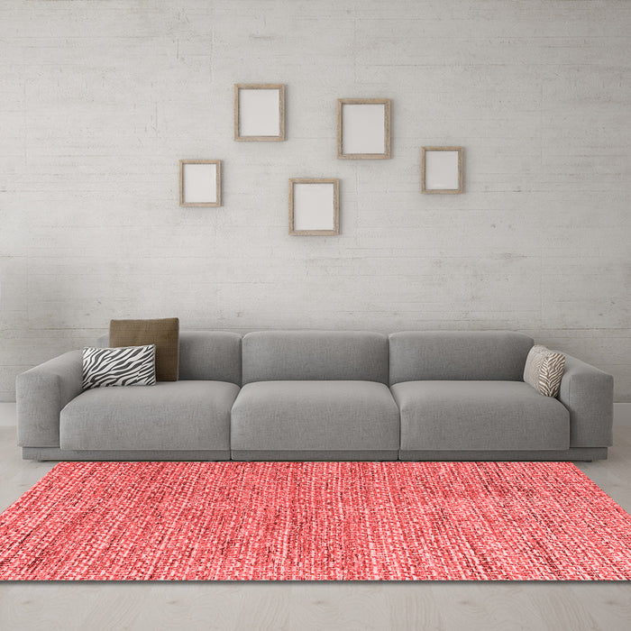 Modern Red Washable Rugs