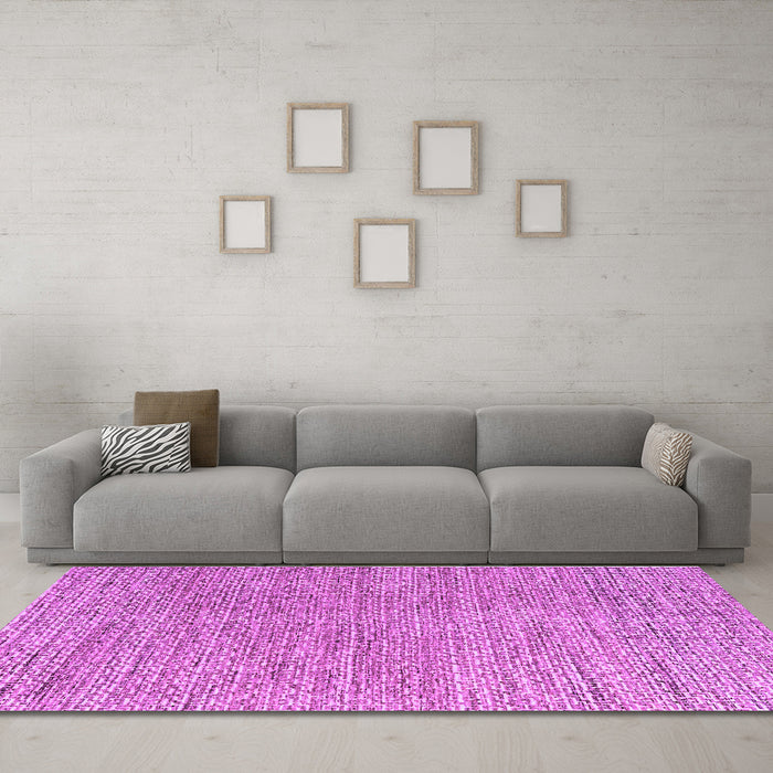 Machine Washable Abstract Purple Modern Area Rugs in a Living Room, wshabs4783pur