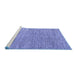 Sideview of Machine Washable Abstract Blue Modern Rug, wshabs4783blu