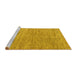 Sideview of Machine Washable Abstract Yellow Modern Rug, wshabs4783yw