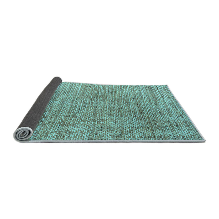 Sideview of Abstract Light Blue Modern Rug, abs4783lblu