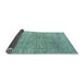 Sideview of Abstract Light Blue Modern Rug, abs4783lblu