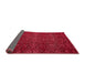 Sideview of Abstract Red Modern Rug, abs4784