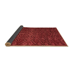 Sideview of Abstract Brown Modern Rug, abs4784brn