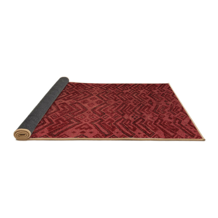 Sideview of Abstract Brown Modern Rug, abs4784brn