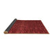 Sideview of Abstract Brown Modern Rug, abs4784brn