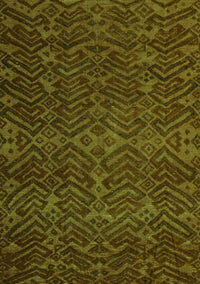 Abstract Green Modern Rug, abs4784grn