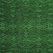 Square Machine Washable Abstract Emerald Green Modern Area Rugs, wshabs4784emgrn