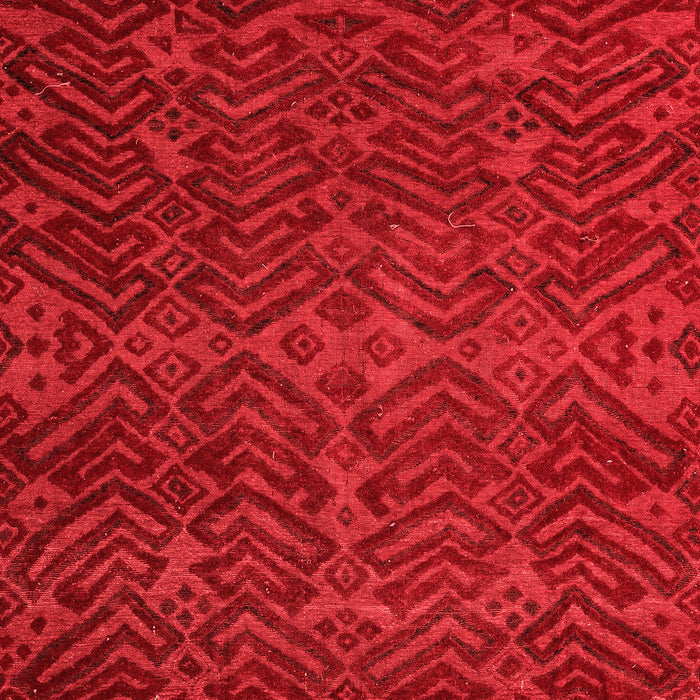 Machine Washable Abstract Red Modern Rug, wshabs4784red