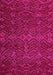 Machine Washable Abstract Pink Modern Rug, wshabs4784pnk