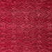 Square Abstract Red Modern Rug, abs4784