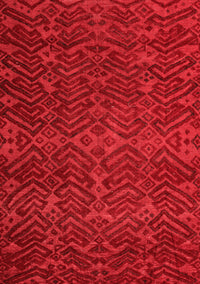 Abstract Red Modern Rug, abs4784red