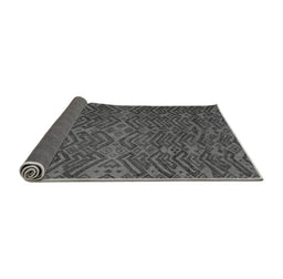 Sideview of Abstract Gray Modern Rug, abs4784gry