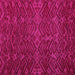 Square Machine Washable Abstract Pink Modern Rug, wshabs4784pnk