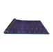 Sideview of Abstract Blue Modern Rug, abs4784blu