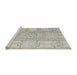 Sideview of Machine Washable Abstract Desert Sand Beige Rug, wshabs4785