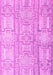 Machine Washable Abstract Pink Modern Rug, wshabs4785pnk