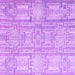 Square Machine Washable Abstract Purple Modern Area Rugs, wshabs4785pur