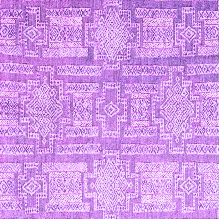 Square Abstract Purple Modern Rug, abs4785pur