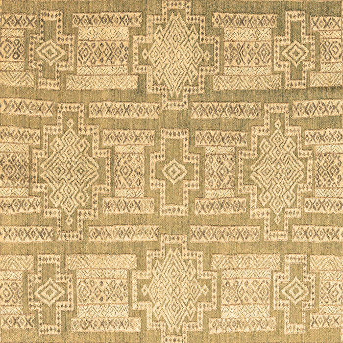 Square Machine Washable Abstract Brown Modern Rug, wshabs4785brn