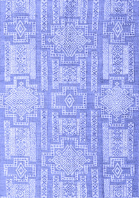 Abstract Blue Modern Rug, abs4785blu