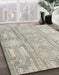 Abstract Desert Sand Beige Modern Rug in Family Room, abs4785