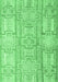 Machine Washable Abstract Emerald Green Modern Area Rugs, wshabs4785emgrn