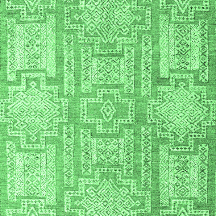 Machine Washable Abstract Emerald Green Modern Area Rugs, wshabs4785emgrn
