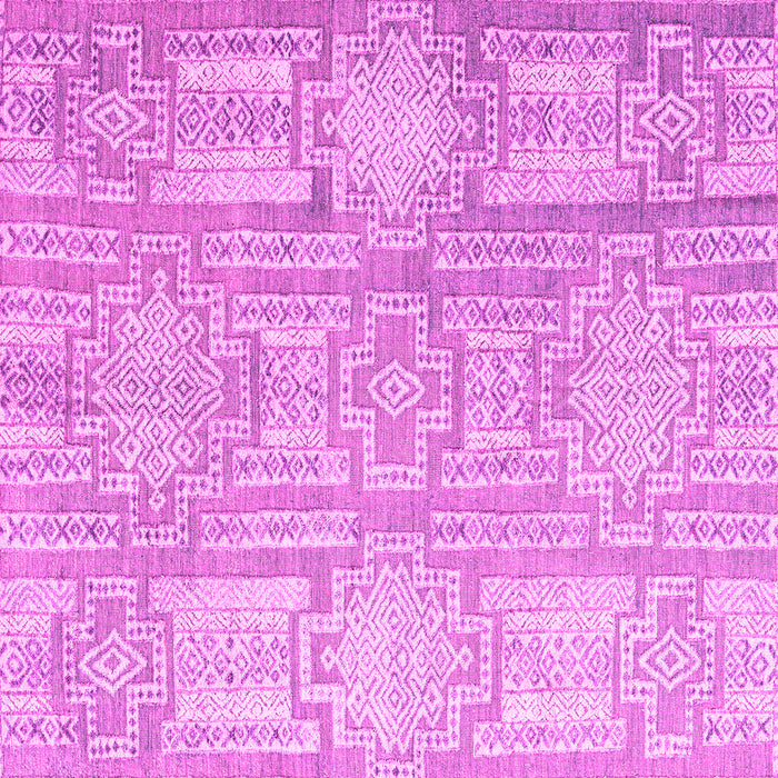 Square Machine Washable Abstract Pink Modern Rug, wshabs4785pnk