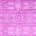 Square Machine Washable Abstract Pink Modern Rug, wshabs4785pnk