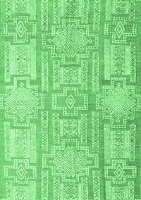 Abstract Emerald Green Modern Rug, abs4785emgrn