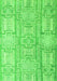 Machine Washable Abstract Green Modern Area Rugs, wshabs4785grn