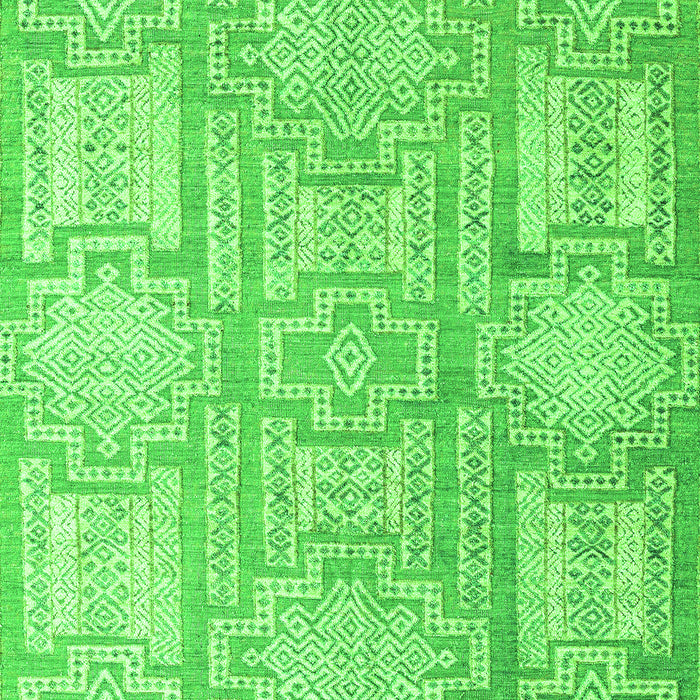 Machine Washable Abstract Green Modern Area Rugs, wshabs4785grn