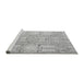 Sideview of Machine Washable Abstract Gray Modern Rug, wshabs4785gry