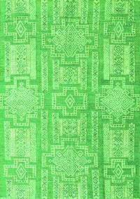 Abstract Green Modern Rug, abs4785grn