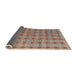 Sideview of Abstract Chestnut Red Modern Rug, abs4786