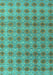 Machine Washable Abstract Turquoise Modern Area Rugs, wshabs4786turq