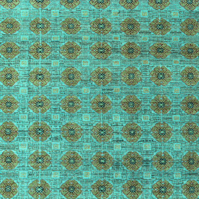 Machine Washable Abstract Turquoise Modern Area Rugs, wshabs4786turq